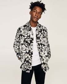 Light weight Floral Print Jacket by Zara at Zara